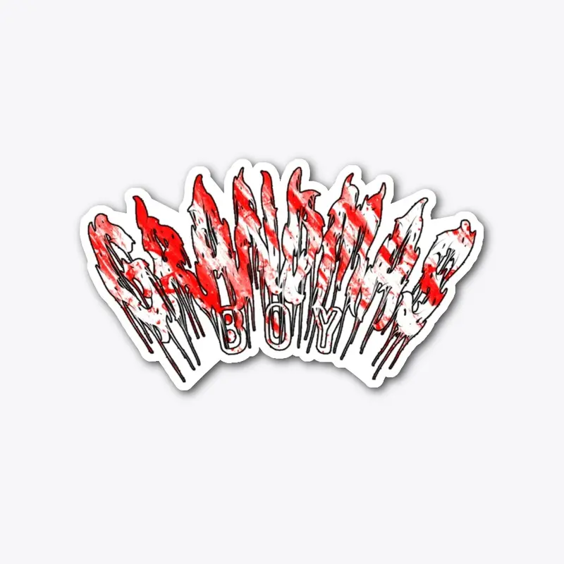 Grandma's Boy Logo Sticker